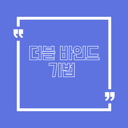  더블 바인드 기법의 개념과 예시 및 해결책