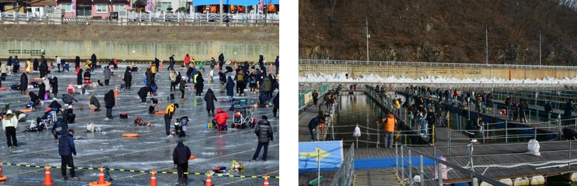 화천 산천어 축제 낚시터