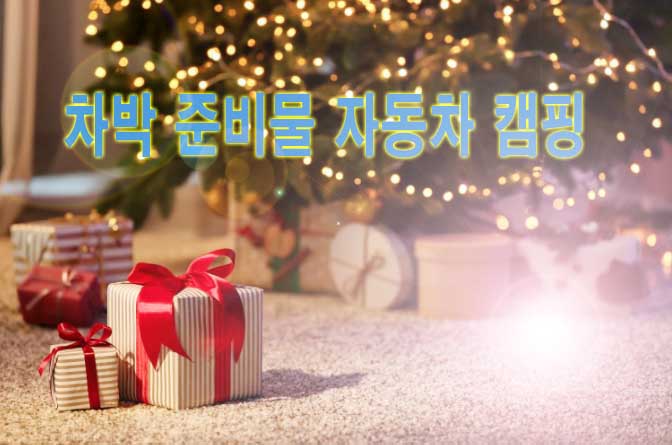  차박 준비물 자동차 캠핑 준비물