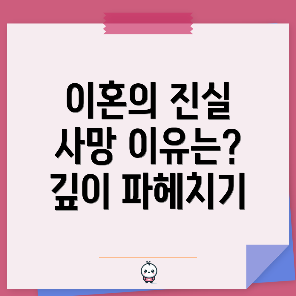 사강남편의 이혼 및 사망 원인