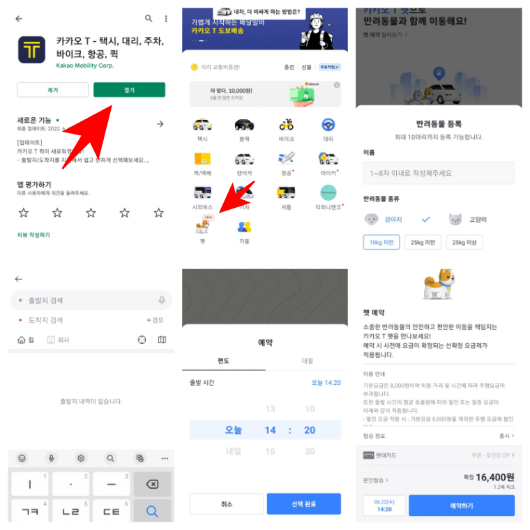 카카오-펫택시-이용방법