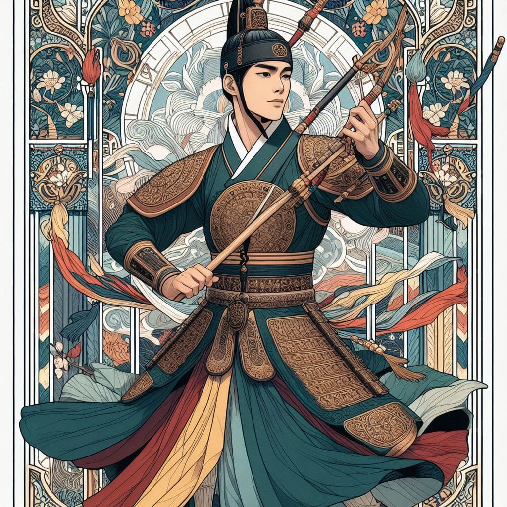 Korean traditional warrior 21