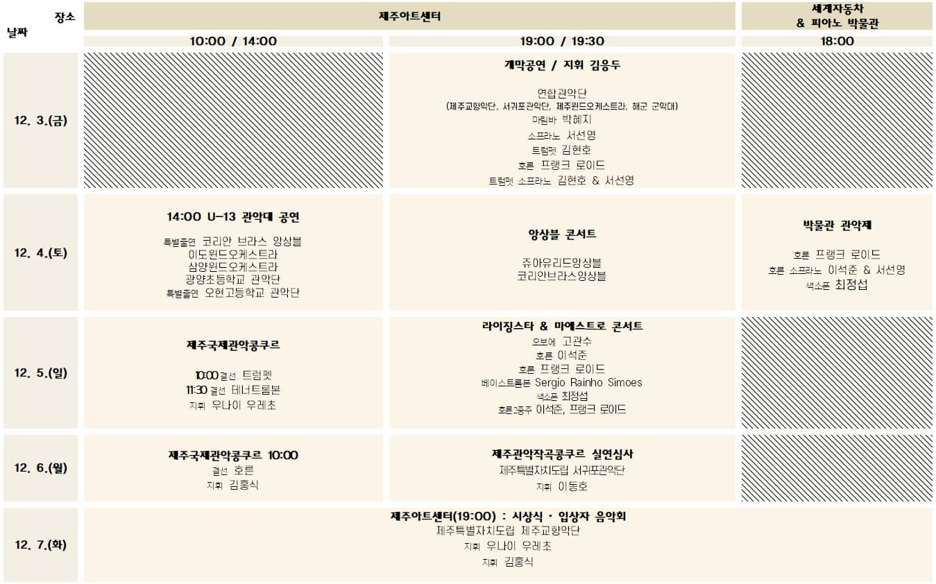 2021-제주국제관악제-일정