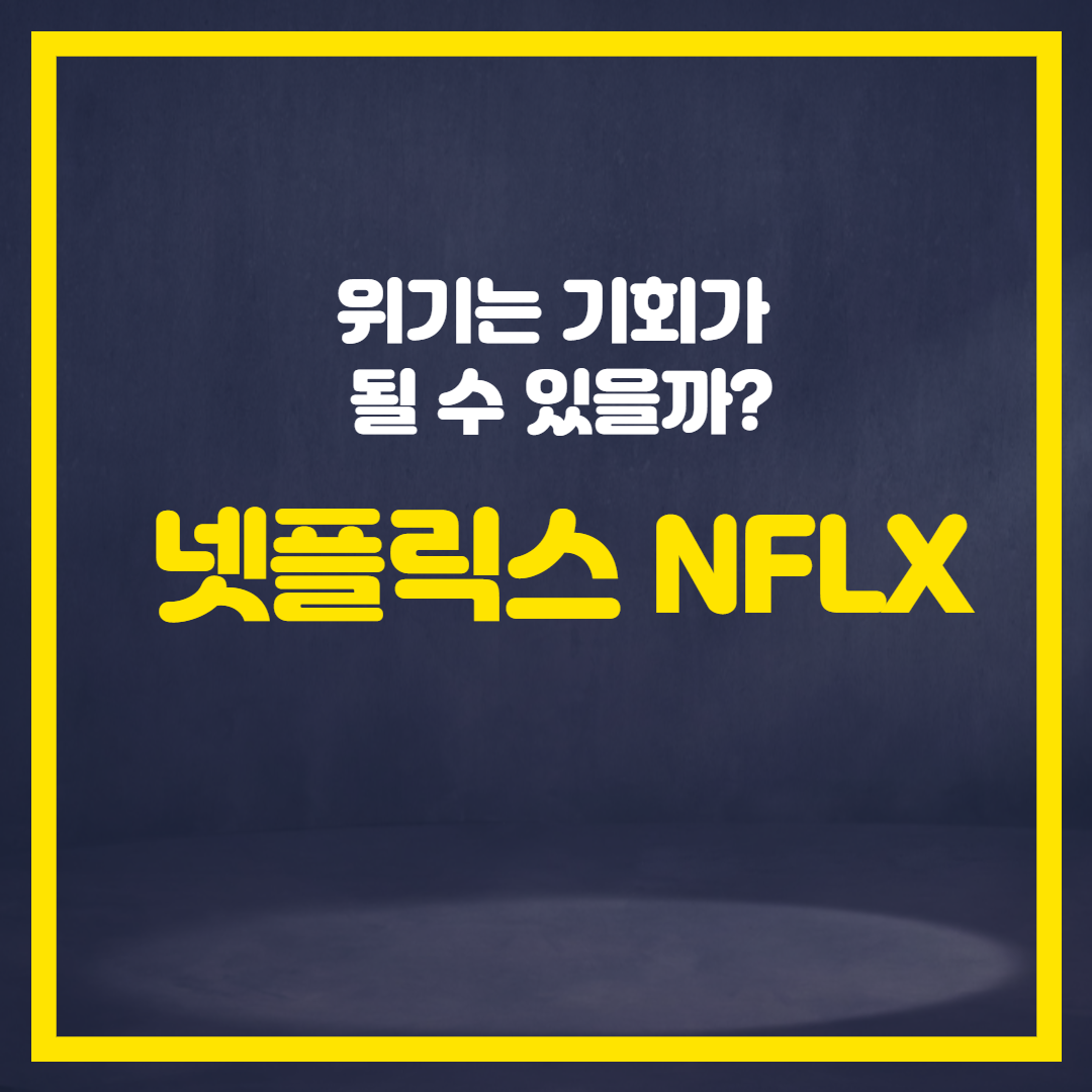  위기는 기회가 될 수 있을까? - 넷플릭스 NFLX