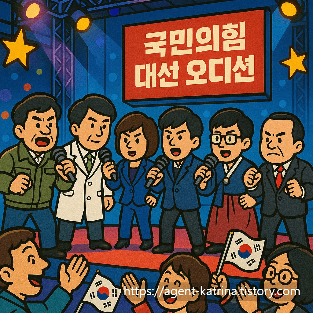 ChatGPT 이미지 국민의힘 대선 경선 토론회