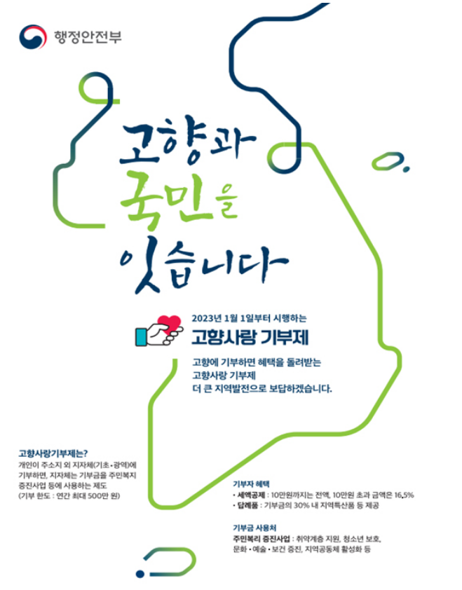  고향사랑기부제, 10만원 기부하고 13만원 받자