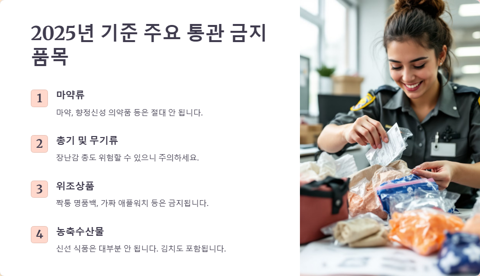 해외구매대행 통관 금지 품목