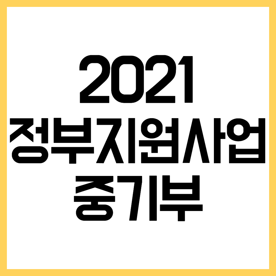 2021정부지원사업중기부