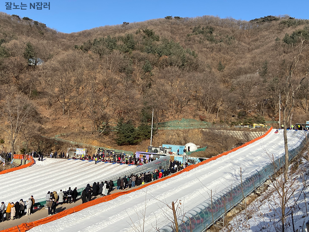  양주 눈꽃축제 눈썰매장 