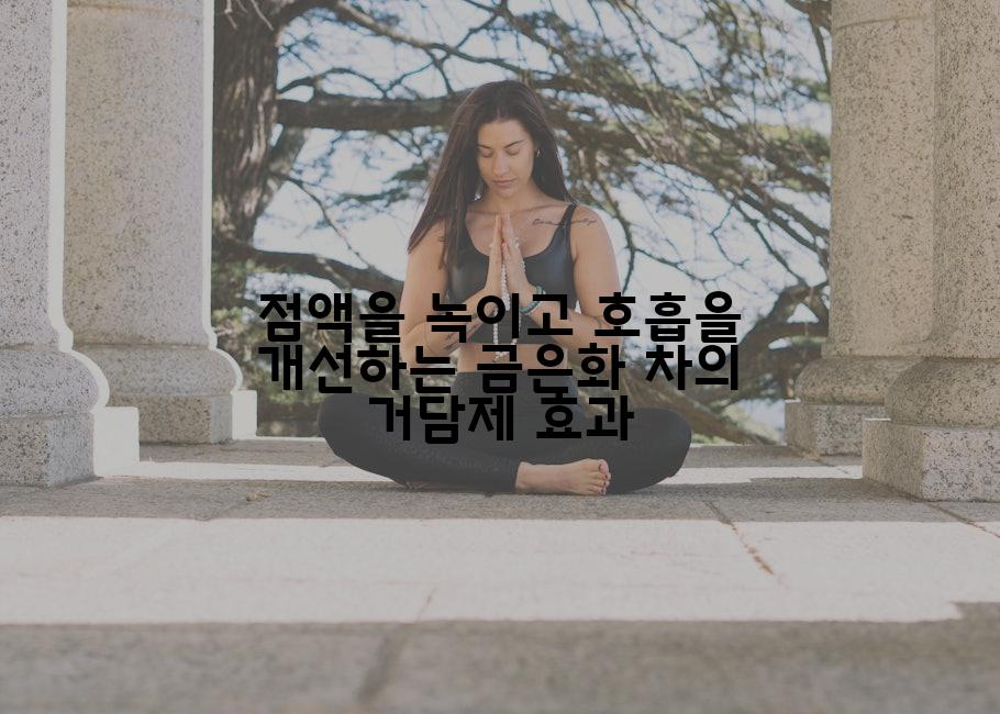 점액을 녹이고 호흡을 개선하는 금은화 차의 거담제 효과