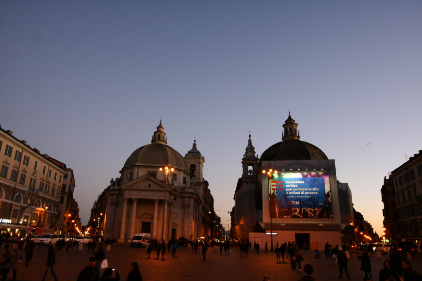 로마-포폴로광장-남쪽-쌍둥이성당