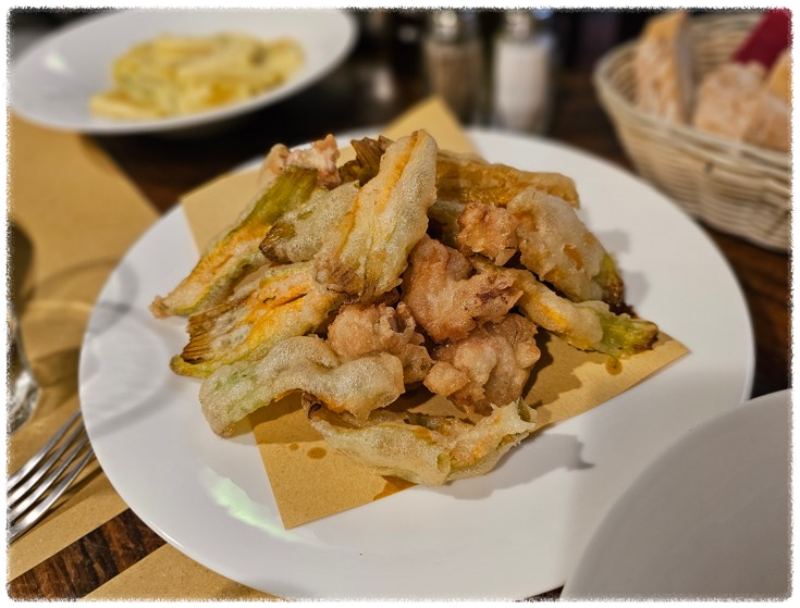 24. 8. 20 이탈리아 피렌체 Vini e Vecchi Sapori Osteria _ 튀김
