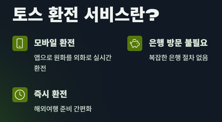 토스 환전 서비스 총정리