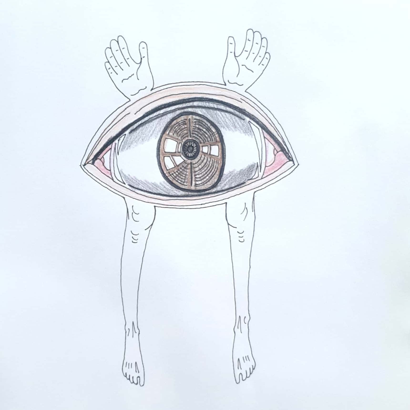  Jumping Eye 점핑 아이 / 일러스트 그림 드로잉 / 눈 그리기