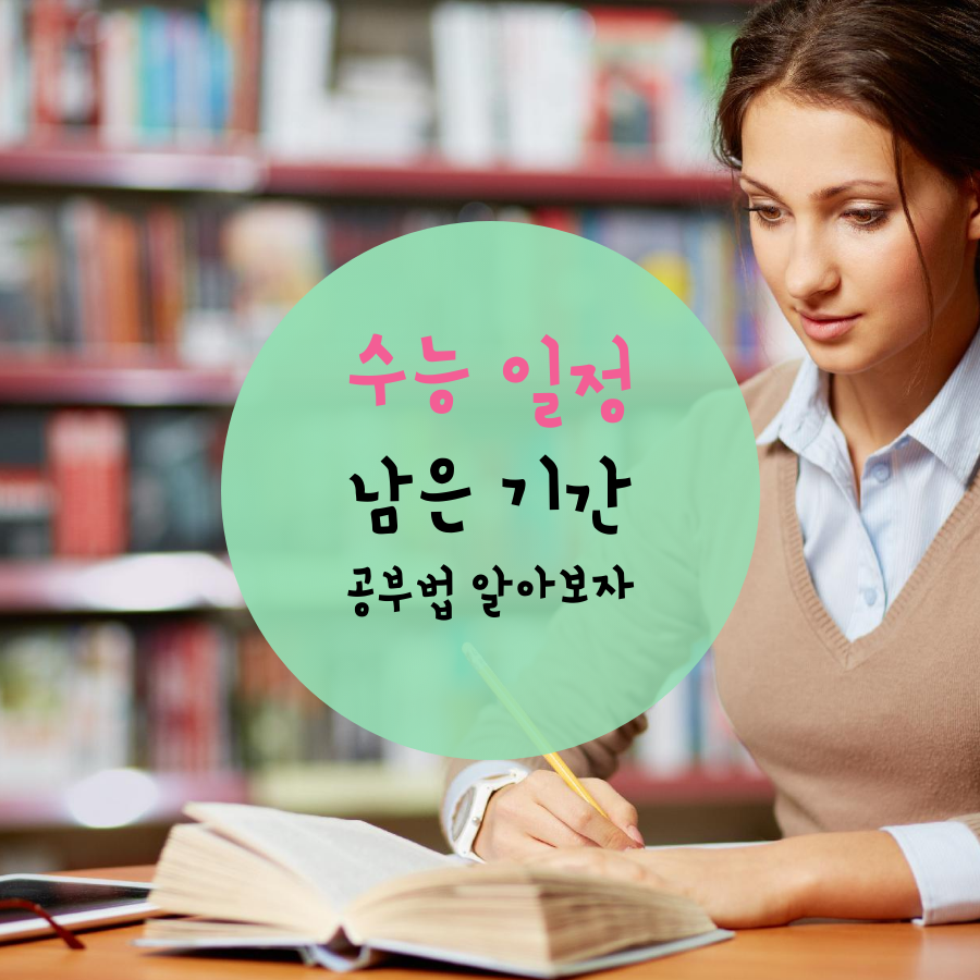  수능 일정 공유 및 남은 기간 공부법!!