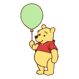 Winnie the Pooh Balloon Green