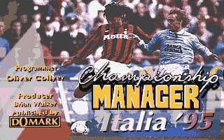 Dos 챔피언쉽 매니저 이탈리아 95 Championship Manager Italia 95 チャンピオンシップマネージャー