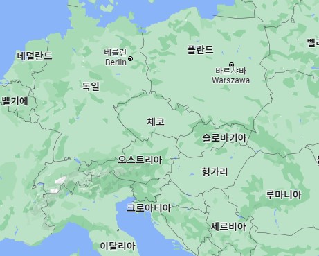 동유럽_지도