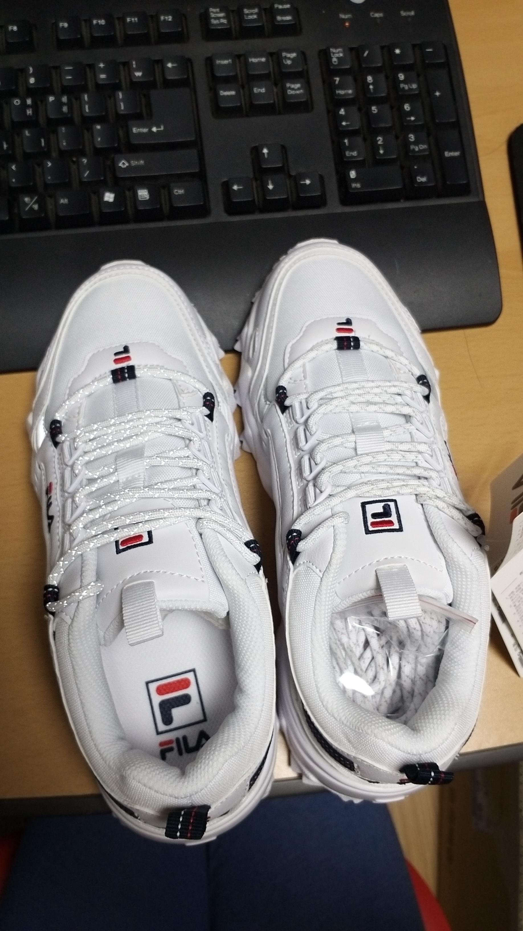  [20200927]휠라 필라 FILA 운동화 샀다_휠라 오크먼트 TR운동화 1JM00801_125
