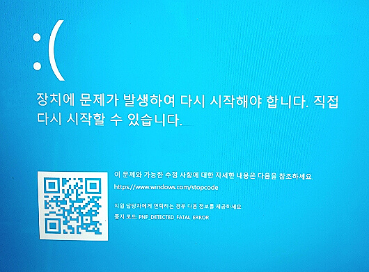 PNP DETECTED FATAL ERROR 블루스크린 원인과 해결 방법