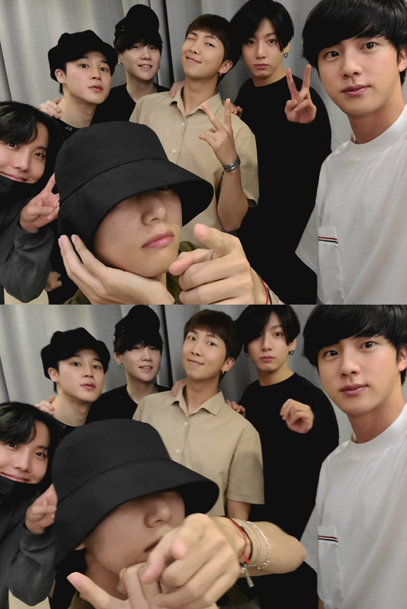  방탄소년단, 오랜만에 완전체 모습 화목한 7형제 '파이팅'