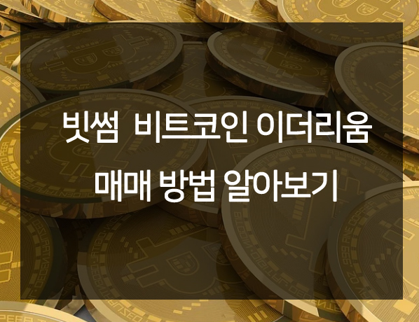  빗썸  비트코인 이더리움 투자 방법 알아보기
