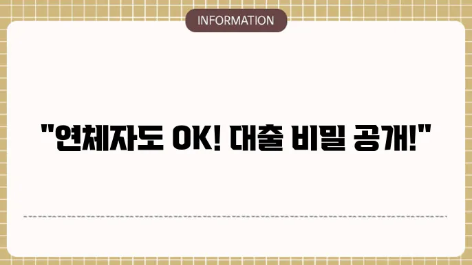 리드코프 연체자 대출 상품