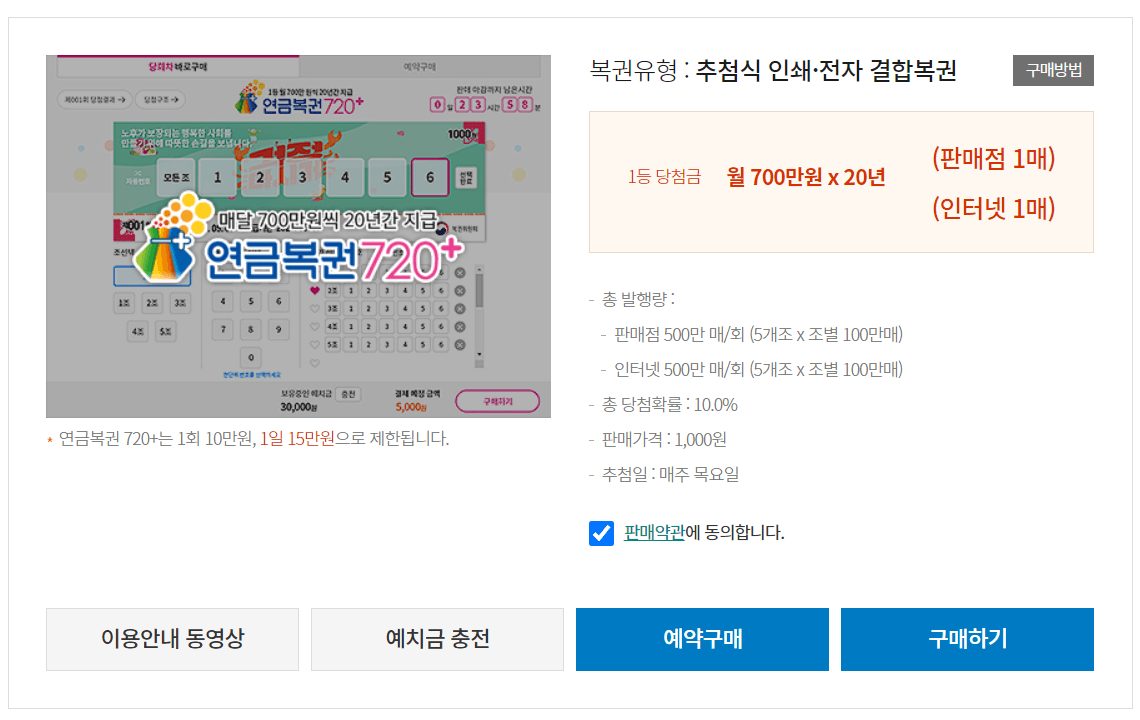 동행복권 로또 인터넷 구매하기