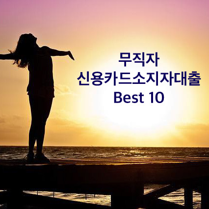  무직자 신용카드소지자대출 후기 Best 10 총정리