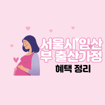 서울시-임산부-출산가정-혜택정리