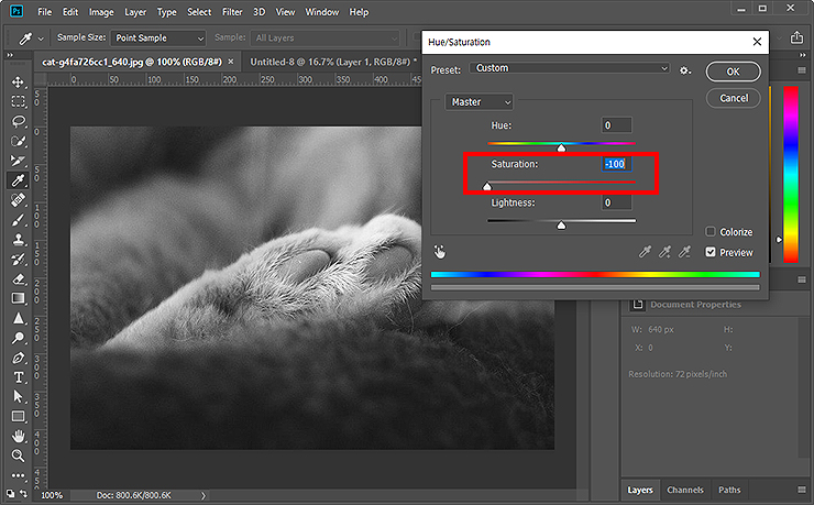색-채도-조절-창