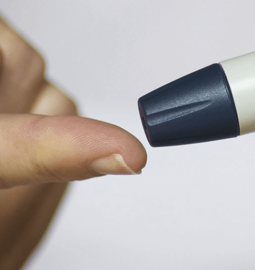 당뇨병은 손가락 끝으로 측정