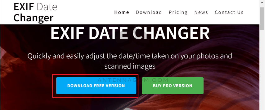 EXIF Date Changer 웹사이트