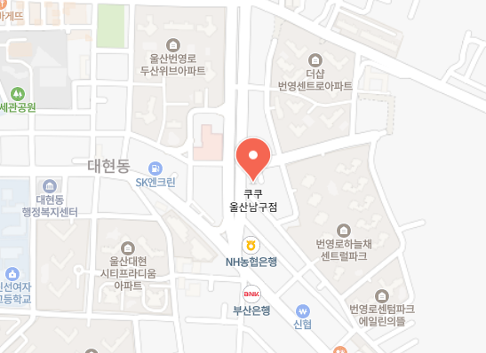 쿠쿠 울산남구점 위치 이미지