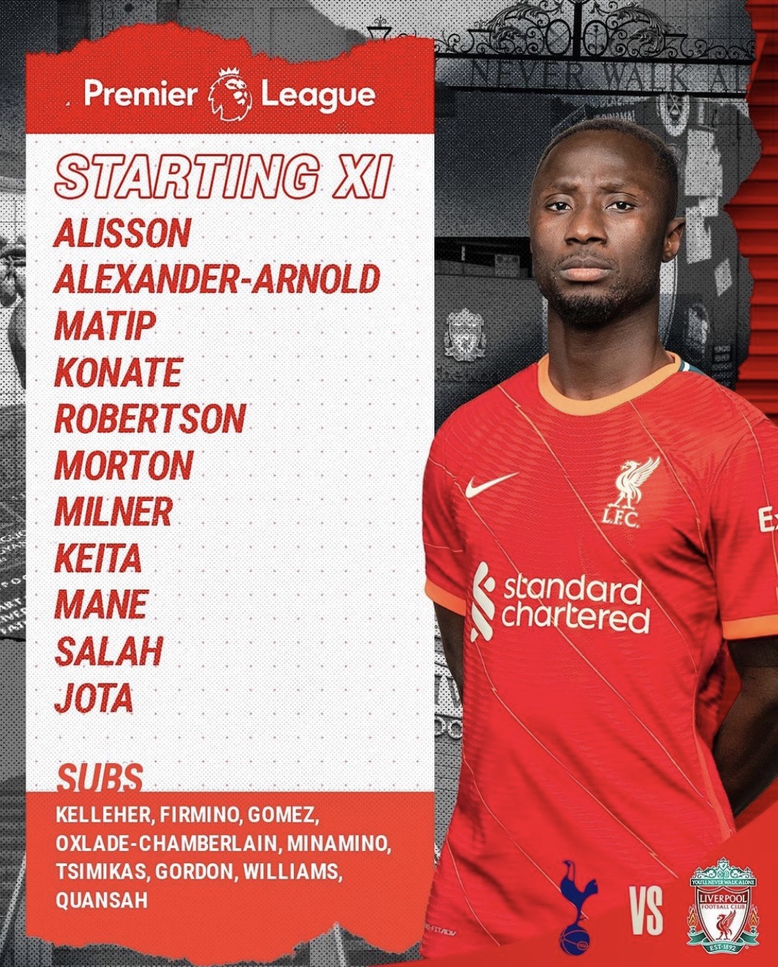 liverpool lineup