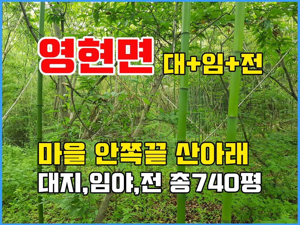  경남고성부동산 토지매매 - 영현면 한적한 시골마을 대지/임야/전 매매