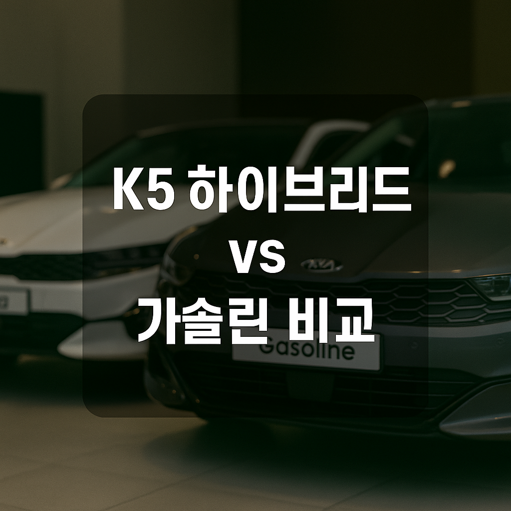 k5 하이브리드 가솔린 비교