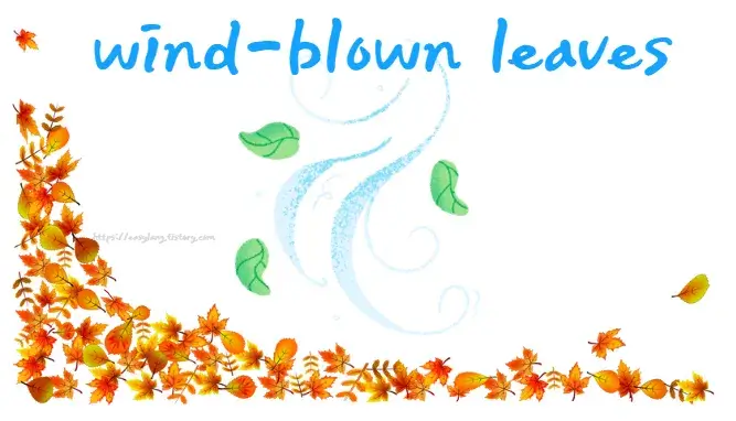 낙옆-영어-로-wind-blown-leaves