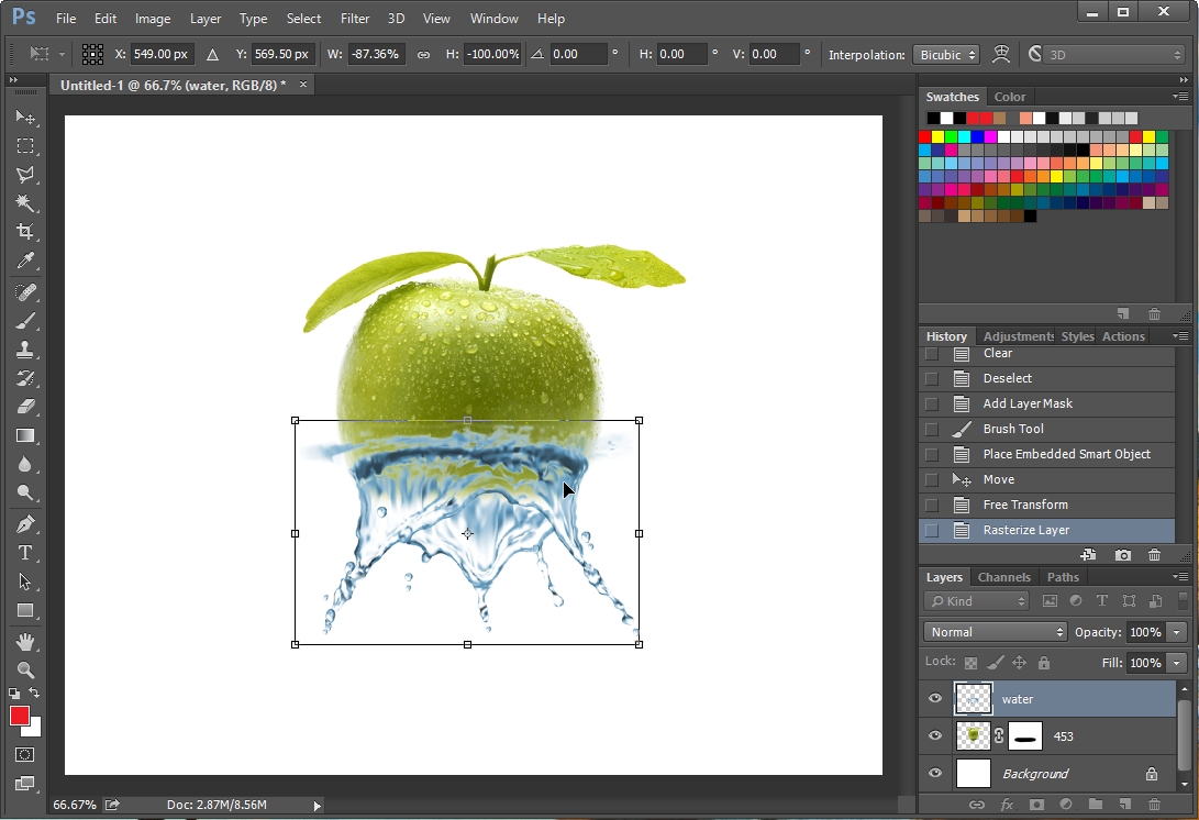 포토샵 물 이미지