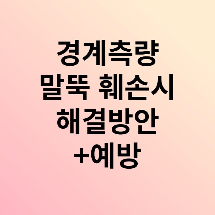 경계측량-말뚝-훼손시