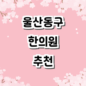 울산 동구 한의원