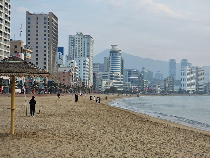 부산 해운대 해수욕장 모습