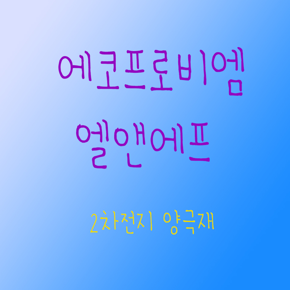  나의 첫 국내주식 종목은 에코프로비엠 엘앤에프 2차전지 섹터 양극재