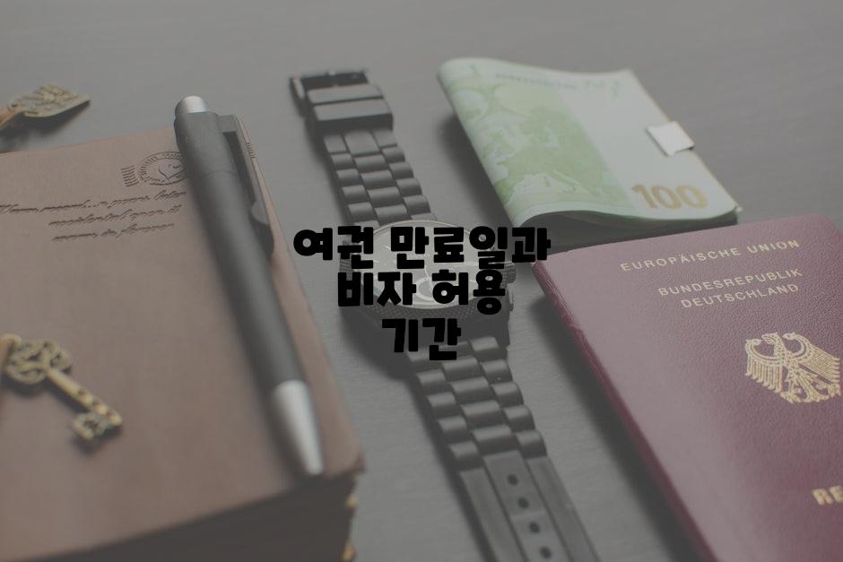 여권 만료일과 비자 허용 기간