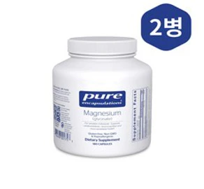 퓨어 인캡슐레이션 마그네슘 글리시네이트 180정 x 2병_Pure Encapsulation Magnesium Glycinate 180cap 2 pack&#44; 2병 (180 x 2병)