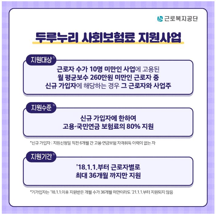 두루누리 사회보험