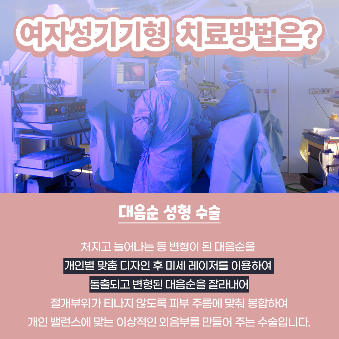 청담산부인과
여자성기기형 치료방법