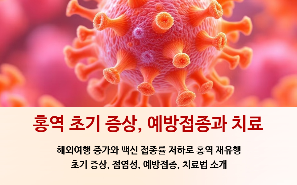 홍역 발진 초기 증상, 전염, 예방접종, 치료 방법