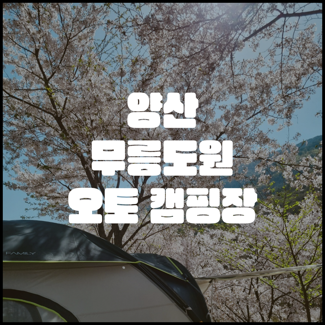 [ 경남캠핑/양산캠핑 ] #캠핑2 - 양산 무릉도원 오토캠핑장