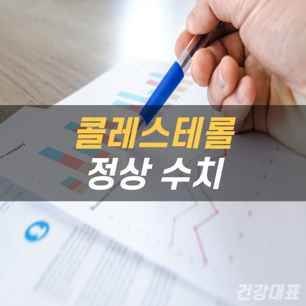 콜레스테롤 정상 수치 그래프